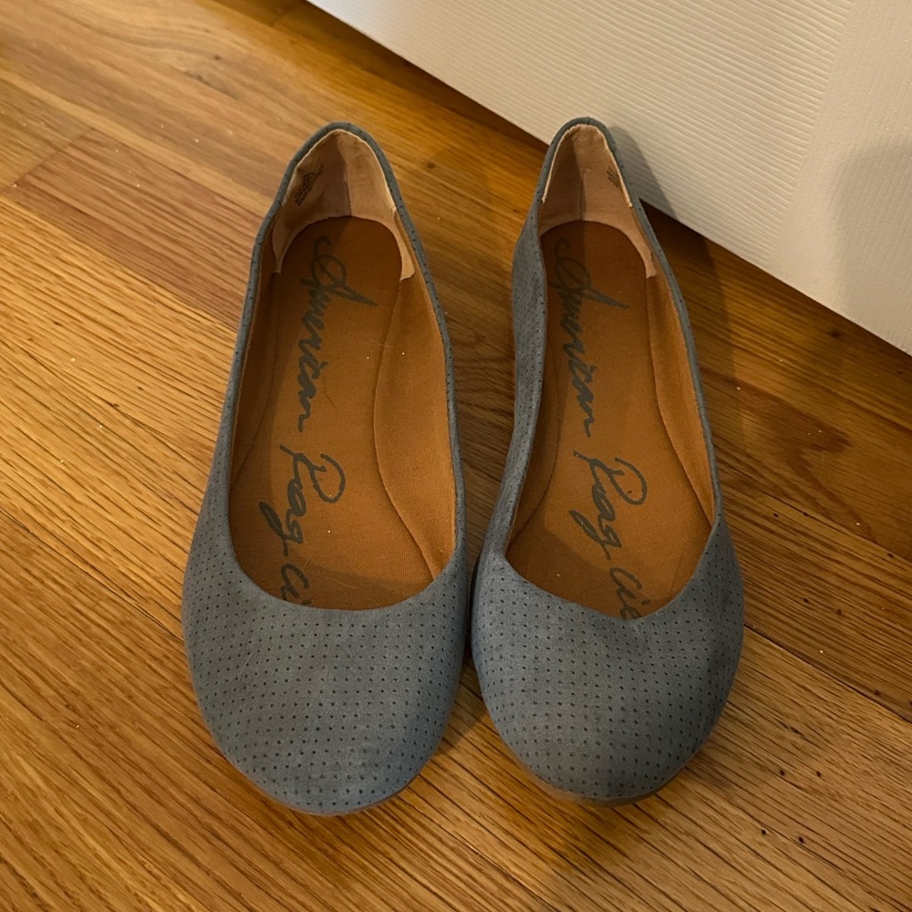 blue flats